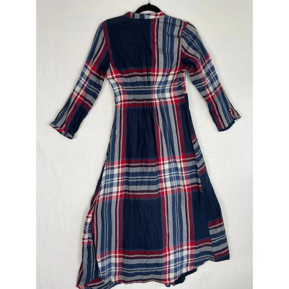 Isabella Sinclair XS Plaid Long Sleeve Dress‎ Casual Career Work